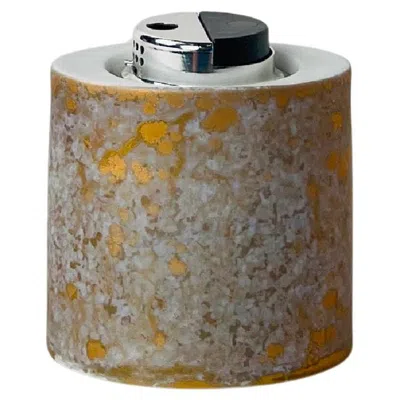 Pre-owned Rosenthal Table Lighter Designed By H. Drexler For . Germany, Circa 1970 In Brown