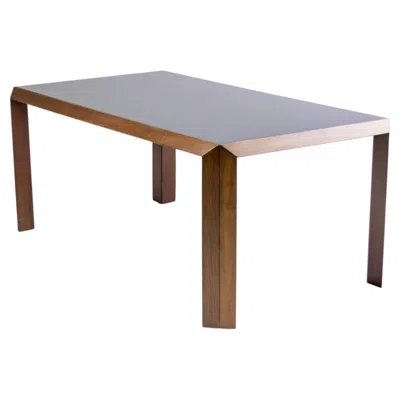 Pre-owned Rosenthal Talete Dining Table By , Black Glass & Ash, Modern Design, 1970s