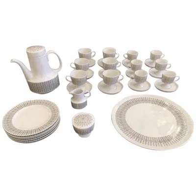 Pre-owned Rosenthal Tapio Wirkkala Composition Secunda Grey Set 34 Piece In Gray