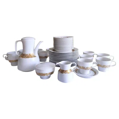 Pre-owned Rosenthal Tapio Wirkkala For  “modulation” Porcelain Coffee And Dessert Service In Gray