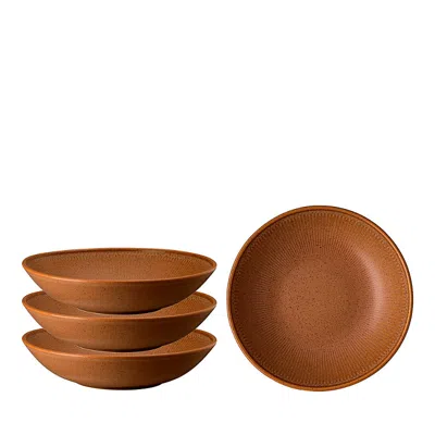 Rosenthal Thomas Clay Soup Plates, Set Of 4 In Rust
