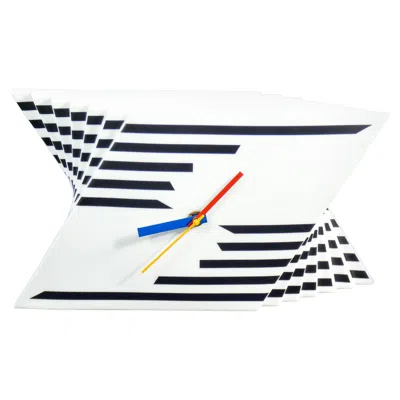 Pre-owned Rosenthal Time Stripes Table Clock, Design Marcello Morandini For . 1980s In Gray