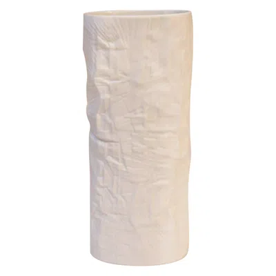 Pre-owned Rosenthal Vintage German Bisque Porcelain 'structura' Vase By Martin Freyer For  In Sand