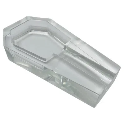 Pre-owned Rosenthal Vintage Midcentury Crystal Cigar Ashtray (france) In Gray