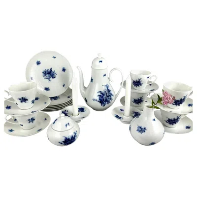 Pre-owned Rosenthal Vintage  Porcelain Coffee Or Tea Set, 1960s In Gray