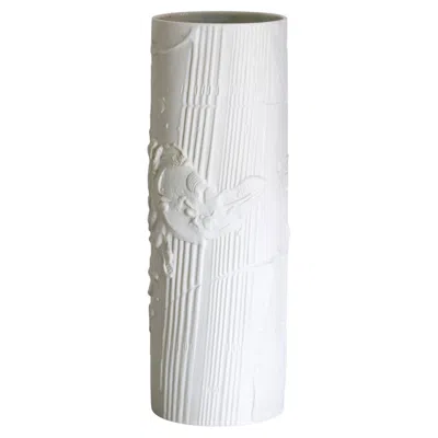 Pre-owned Rosenthal Werner Schreib Model 3052 Bisque Porcelain Floor Vase For , 1960s In Clear