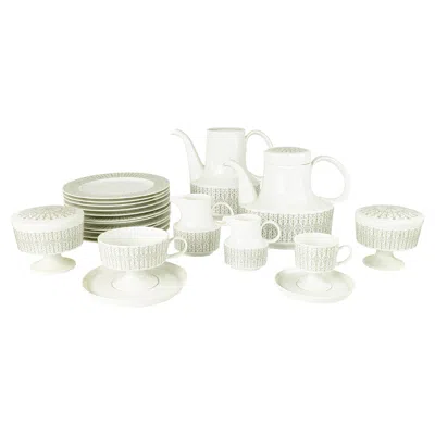 Pre-owned Rosenthal White Ceramic '60s 12-piece Coffee & Tea Service By Wirkkala For