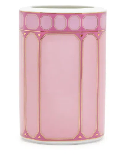 Rosenthal 로젠탈 X 스와로브스키 시그넘 포슬린 꽃병 In Pink