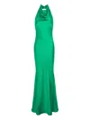 Roserry Capri Halterneck Maxi Dress In Green