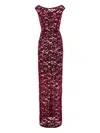 Roserry Marseille Lace Maxi Dress In Red