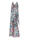 Roserry Seville Halterneck Abstract-print Maxi Dress In Pink