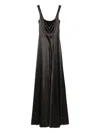 Roserry Square-neckline Maxi Dress In Black
