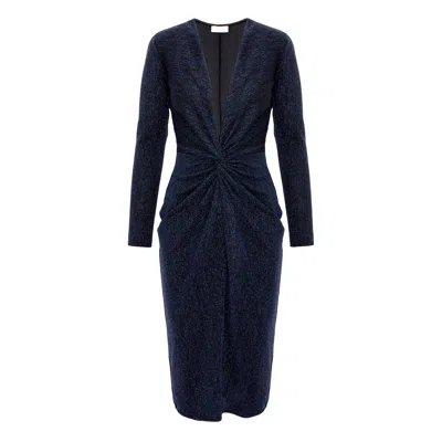 Roserry Women's Blue Mallorca Glitter Jersey Midi Dress In Navy