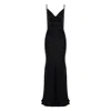 Roserry Women's Como Satin Maxi Dress In Black In Black