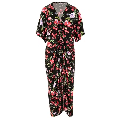 Roserry Women's Green Kyoto Maxi Floral Kimono In Multi