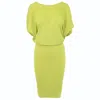 Roserry Women's Green Paris Jersey Midi Dress In Lime In Green