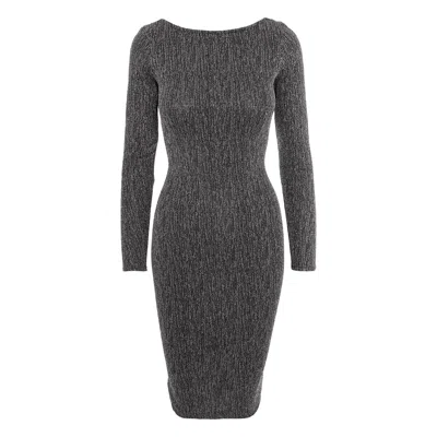 Roserry Women's Ibiza Glitter Jersey Midi Dress In Silver