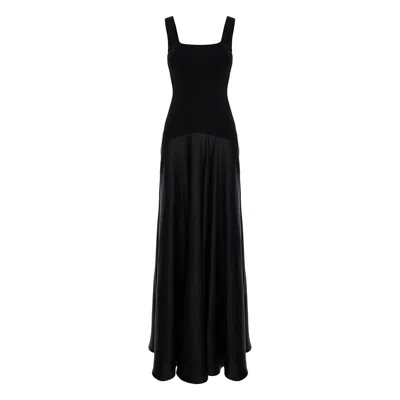 Roserry Women's London Jersey Satin Maxi Dress In Black