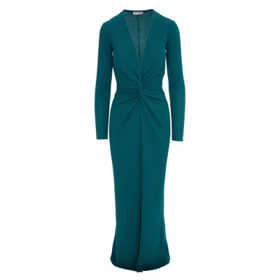 Roserry Women's Mallorca Glitter Slinky Jersey Maxi Dress In Emerald Green