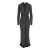Roserry Women's Mallorca Glitter Slinky Jersey Maxi Dress In Silver In Silver