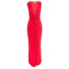Roserry Women's Mallorca Sleeveless Glitter Jersey Maxi Dress In Red In Red