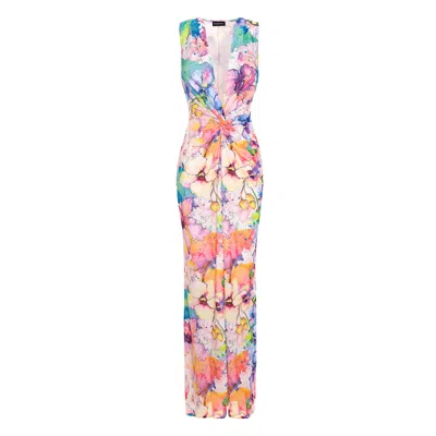 Roserry Women's Mallorca Sleeveless Maxi Dress In Provence Print In Multi