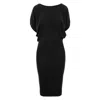 Roserry Women's Paris Jersey Viscose Midi In Black In Black