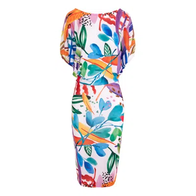 Roserry Women's Paris Midi In Capri Print In Multi