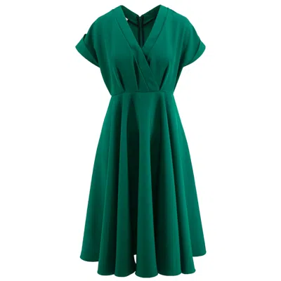 Roserry Women's Siena Wrap Dress With Pockets In Green