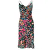Roserry Women's Tulum Jersey Midi Dress In Barcelona Print