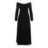 Roserry Women's Tuscany Off Shoulders Midi Jersey In Black In Black