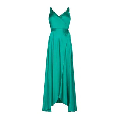 Roses Are Red Women's Aloise Wrapdress In Emerald Green