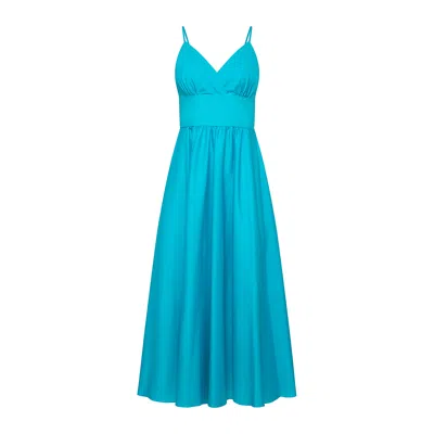 Roses Are Red Women's Blue Seren Cotton Dress In Turquoise