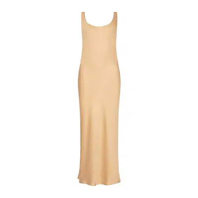 Roses Are Red Women's Brown / Gold / Neutrals Charlotte Reversible Dress Golden Beige Vs Chocolat In Brown/gold