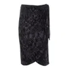 Roses Are Red Women's Isabella Velvet Skirt In Black In Black
