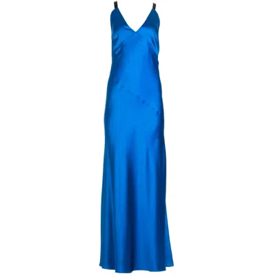 Roses Are Red Women's Joi Silk Dress In Royal Blue