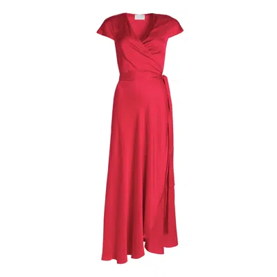 Roses Are Red Women's Pink / Purple Doris Wrapdress In Fuchsia In Pink/purple