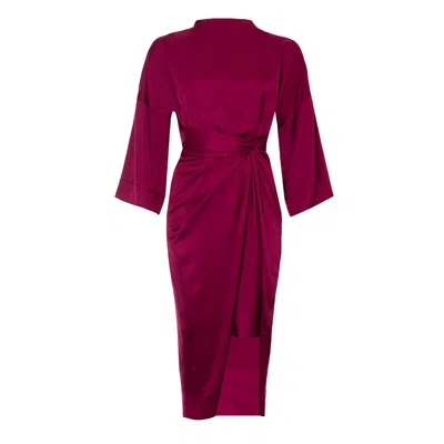Roses Are Red Women's Pink / Purple Reina Dress In Magenta In Pink/purple