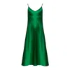 Roses Are Red Women's The Silk Slipdress - Emerald Green In Green