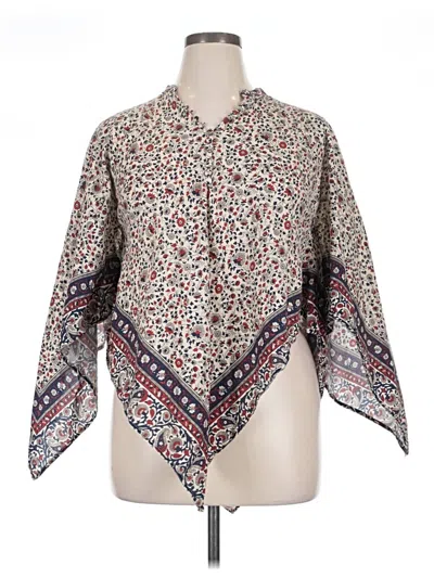 Pre-owned Rosetta Getty 3/4 Sleeve Blouse In White