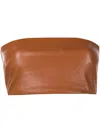 Rosetta Getty Bandeau-style Cropped Top In Brown