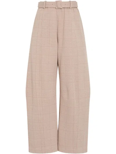 ROSETTA GETTY BELTED TAPERED TROUSERS