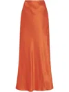 Rosetta Getty Bias Maxi Skirt In Orange