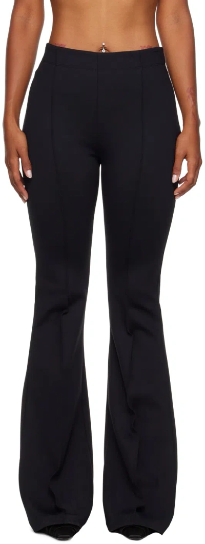 Rosetta Getty Black Scuba Trousers