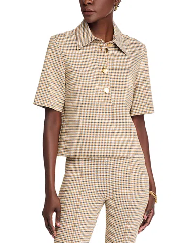 Rosetta Getty Boxy Polo Shirt In Multi