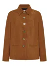 Rosetta Getty Wildlederjacke Mit Zierknöpfen