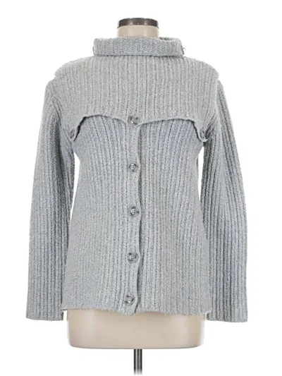 Pre-owned Rosetta Getty Cardigan Sweater In Gray