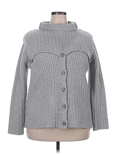 Pre-owned Rosetta Getty Cardigan Sweater In Gray