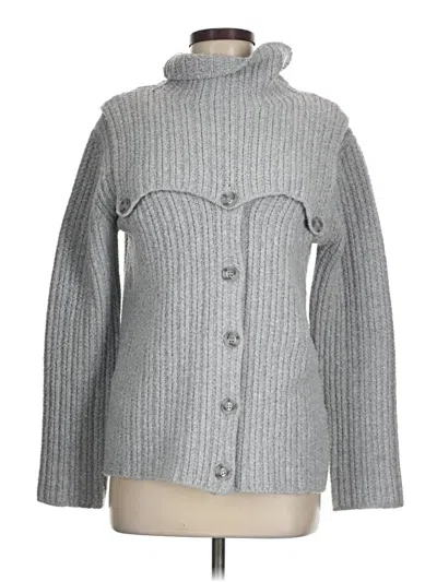 Pre-owned Rosetta Getty Cardigan Sweater In Gray