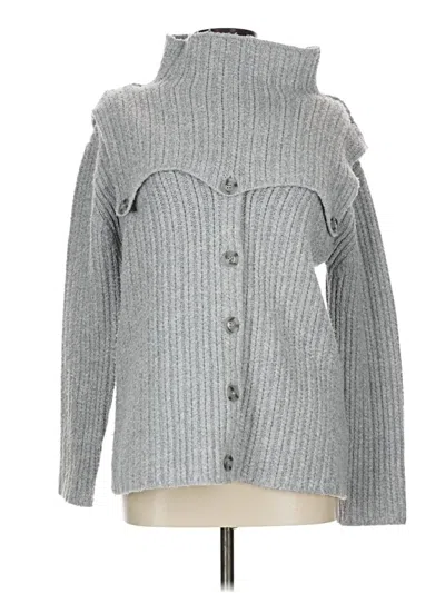 Pre-owned Rosetta Getty Cardigan Sweater In Gray